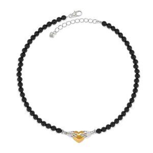 Brighton Loving Hands Necklace   NWT $128   black  JM7674